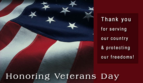 Veterans Day Honor Thanks